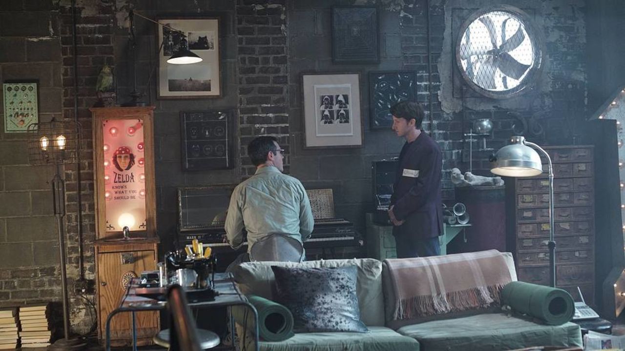 Another view of Nygma's funhouse-esque apartment.