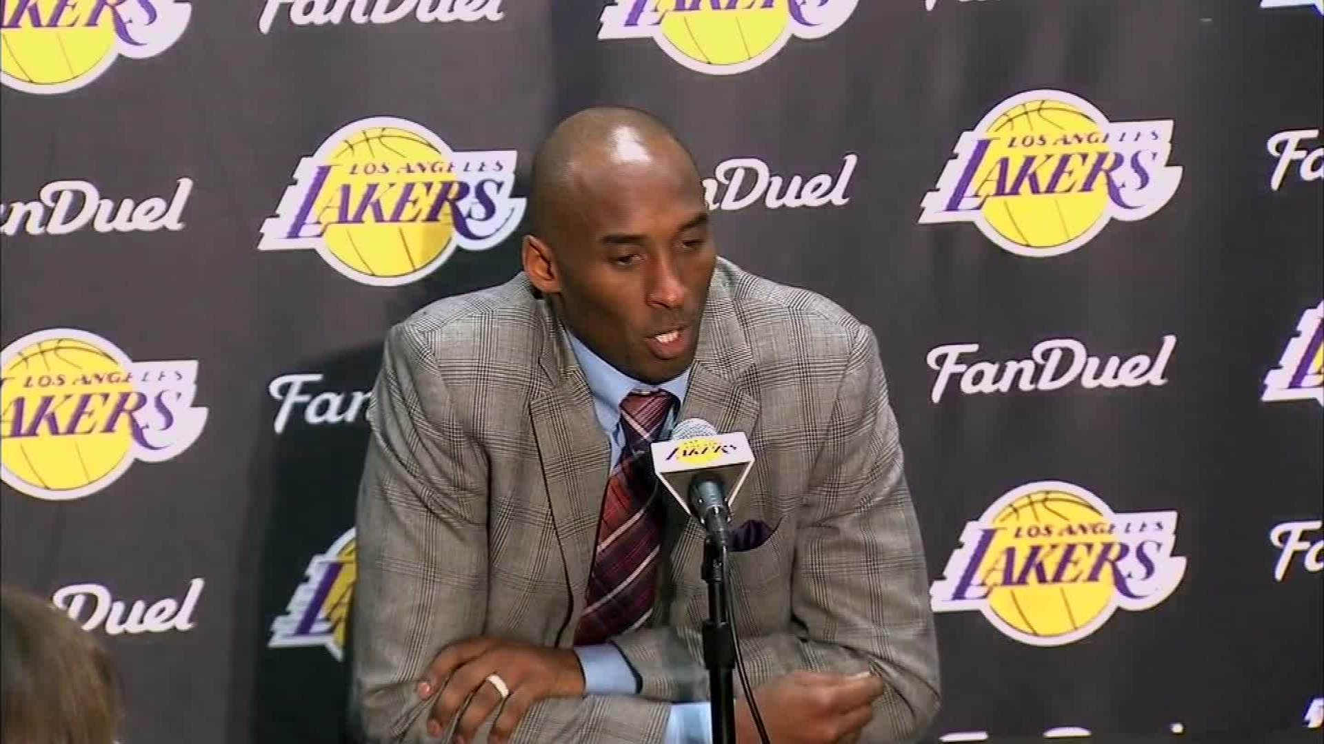 Kobe Bryant announces he will retire