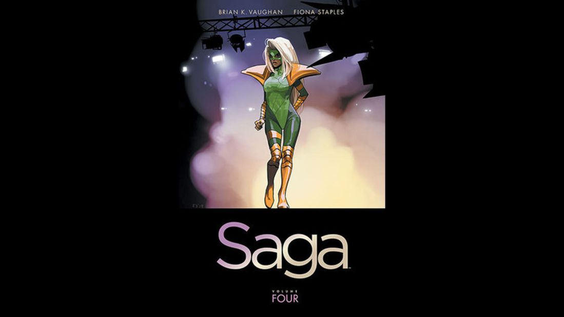 Though the previous Saga books have all been nominated, "Saga, Volume 4" by Brian K. Vaughan and Fiona Staples finally won in the graphic novel and comics category.