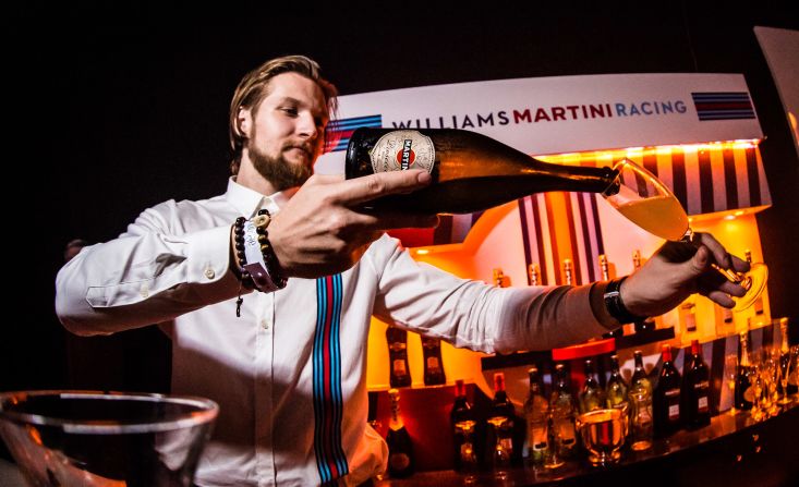 A number of luxury brands are represented at the parties, which celebrate the glamorous world of F1.