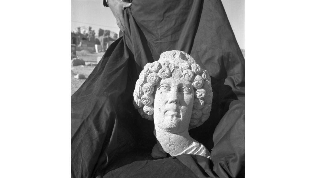 Stolen head that was not retrieved, Hatra, Iraq, c.1960s
