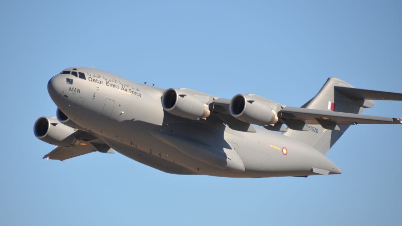Boeing's final C-17 Globemaster III departed Long Beach, California, on Sunday. 
