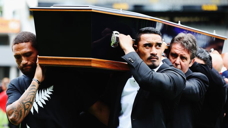 The casket of rugby legend Jonah Lomu is carried <a href="index.php?page=&url=http%3A%2F%2Fwww.cnn.com%2F2015%2F11%2F30%2Fsport%2Frugby-union-jonah-lomu-funeral%2F" target="_blank">during his memorial</a> in Auckland, New Zealand, on Monday, November 30. Lomu died November 18 at the age of 40. He had suffered from a rare and chronic kidney disease since 1995. <a href="index.php?page=&url=http%3A%2F%2Fwww.cnn.com%2F2015%2F11%2F24%2Fsport%2Fgallery%2Fwhat-a-shot-sports-1124%2Findex.html" target="_blank">See 37 amazing sports photos from last week</a>