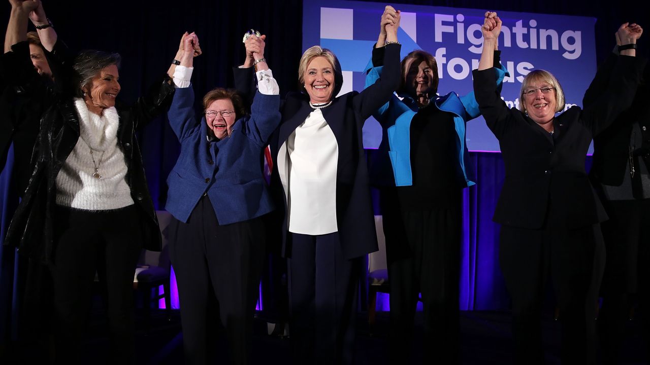 hillary clinton female senators
