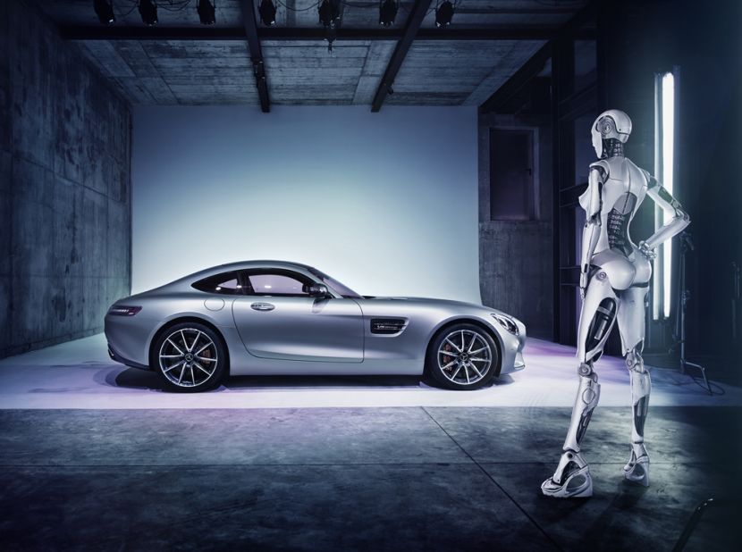 <em>Mercedes-AMG GT </em><br /><br />"We're talking the new Mercedes-AMG GT, a designated 'Porsche-Killer,'" he writes. "Needless to say, we wasted no time sending our own 'Men in Black' for an exclusive preview shooting." 