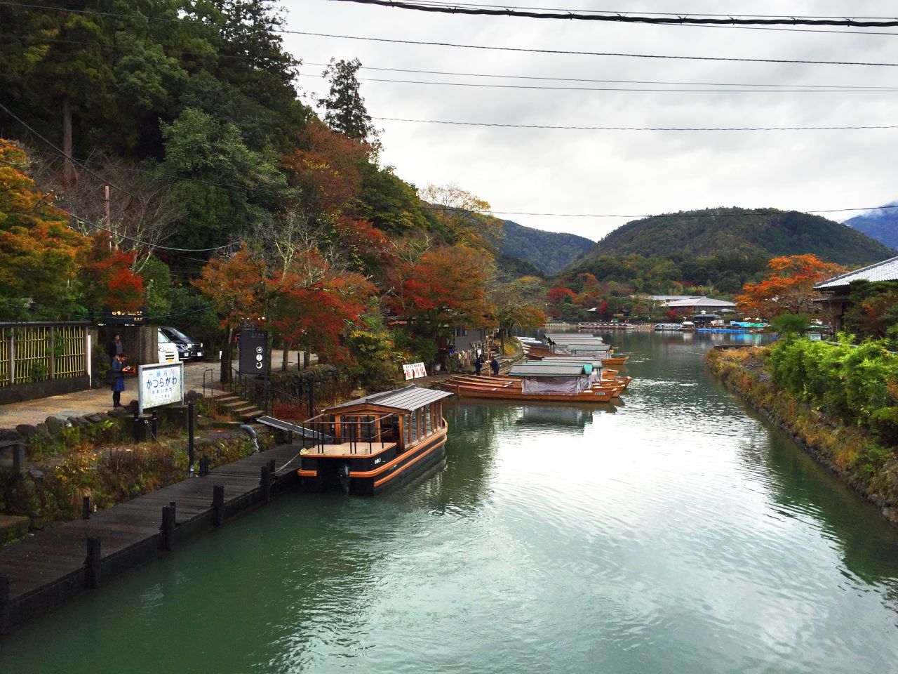 The Hoshinoya ryokan, nestled on the banks of Kyoto's Katsura river, can only be accessed by riverboat or a footpath that takes 20 minutes to traverse. 