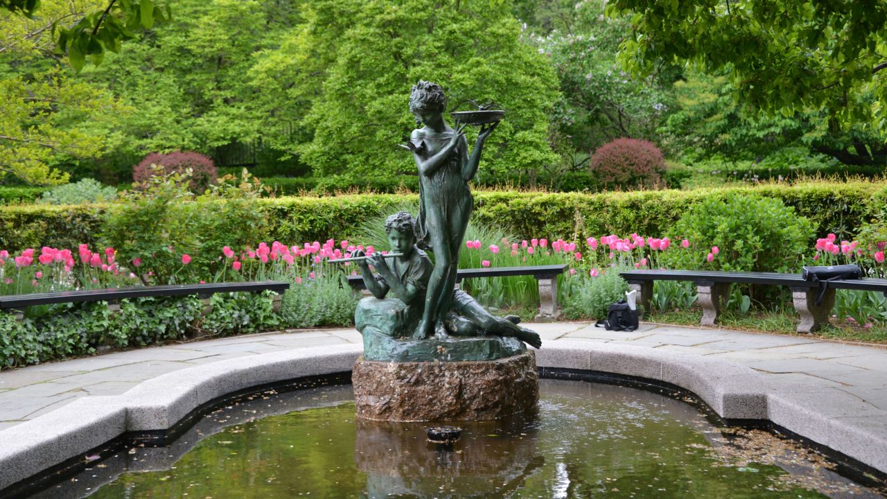 "Most people go to the middle and lower end of Central Park," says Romei. He recommends heading north to Fifth Avenue and 104th Street to find the "very special" Conservatory Garden, the park's only formal gardens. 