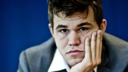 Norwegian chess genius Magnus Carlsen attends a press conference in Oslo on October 1, 2013. Carlsen, ranked world number one, will play the title match against Chennai-based reigning world champion Viswanathan Anand of India in his home town from November 7 to 28.    AFP PHOTO / DANIEL SANNUM LAUTEN        (Photo credit should read DANIEL SANNUM LAUTEN/AFP/Getty Images)