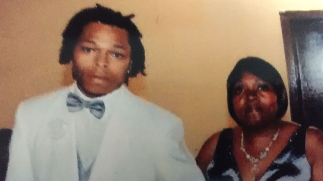 Ronald Johnson and his mother, Dorothy Holmes.