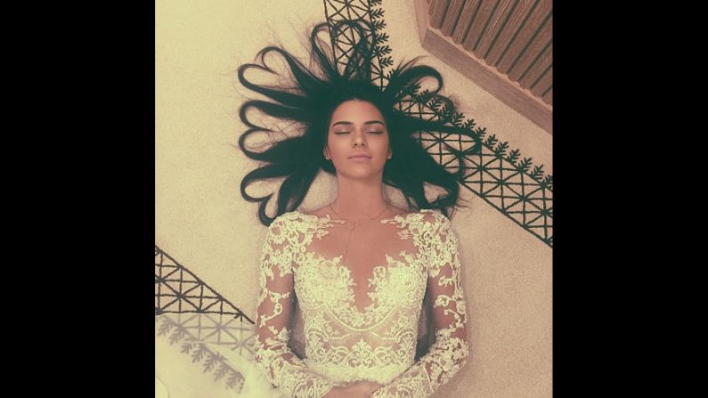 <a href="https://www.instagram.com/p/3H0-Yqjo7u/" target="_blank" target="_blank">This photo,</a> posted by model and TV personality Kendall Jenner, was the most-liked photo on Instagram in 2015. It has received 3.2 million likes so far. Jenner's mom, Kris, <a href="https://www.instagram.com/p/-zmgJRm-Is/" target="_blank" target="_blank">took to Instagram</a> to congratulate her daughter on Wednesday, December 2.