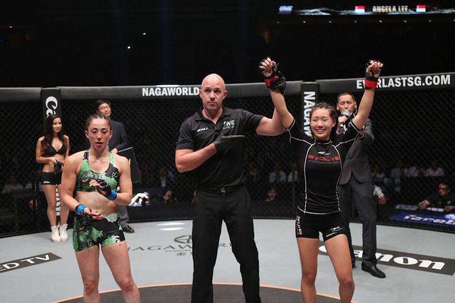 Lee grew up fighting against boys with few girls taking up MMA. She says that has since changed with more and more women taking up the sport.