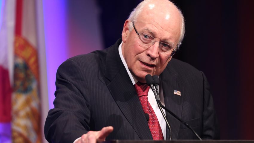 Former Vice President Dick Cheney speaks at the Sunshine Summit opening dinner at Disney's Contemporary Resort on November 12, 2015 in Orlando, Florida.