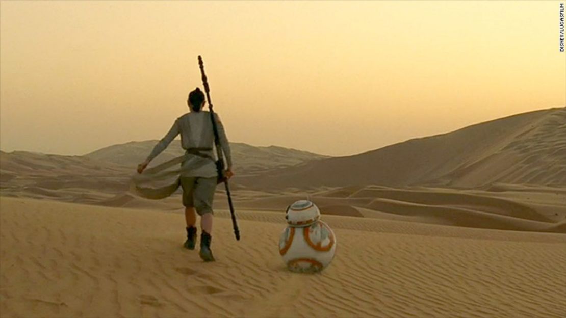 "Star Wars: The Force Awakens" uses scenic sites around Europe and the Middle East.