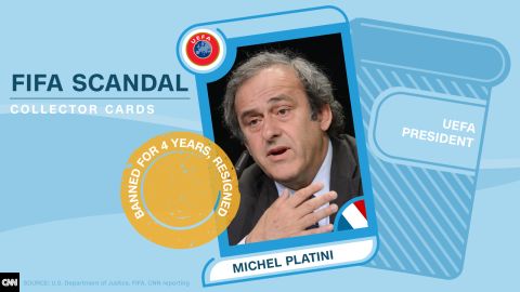 FIFA scandal collector cards Platini