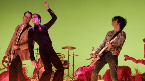 STP had commercial success throughout the '90s with such albums as "Purple" and "Tiny Music ... Songs from the Vatican Gift Shop." But the relationship between Weiland, center, and the rest of the band -- including brothers Robert DeLeo, left and Dean DeLeo -- was contentious due to Weiland's drug use and erratic behavior. "When you've got a person like this in your life, it's hard. You've been granted all the things in life you want to do, and when one person pulls the rug out from under you, it's the worst," <a href="http://www.rollingstone.com/music/news/scott-weiland-on-the-brink-rolling-stones-1997-feature-20110513#ixzz3tMj1cEwV" target="_blank" target="_blank">Dean DeLeo told Rolling Stone in 1997</a>. The group broke up in 2003, though it reunited for a time in 2008.