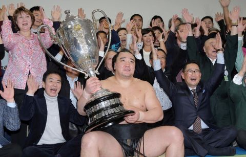 Each year sees six grand tournaments, or "honbasho," that last for 15 days each, and the top-ranked wrestlers will contest one bout each day.<br /><br />The final tournament of the year, in the city of Fukuoka on the southern island of Kyushu, is one of the biggest annual events in the region.
