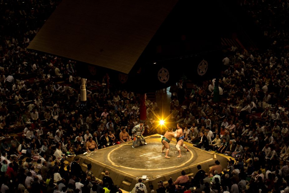 The spiritual home of the sport is the Ryogoku Kokugikan in Sumida Ward, Tokyo. It hosts the Spring, Summer and Autumn tournaments.  The original Kokugikan was built in the early 20th century, as the sport gained popularity in Meiji-era Japan. <br /><br />Now the sport needs to compete with Japan's other two major spectator sports, baseball and soccer. While there are sumo clubs for all ages, and a competitive varsity-level league, interest in the sport, which requires intense dedication and levels of privation that many young Japanese are not willing to endure, is waning and the top echelons of the sport dominated by overseas wrestlers.  