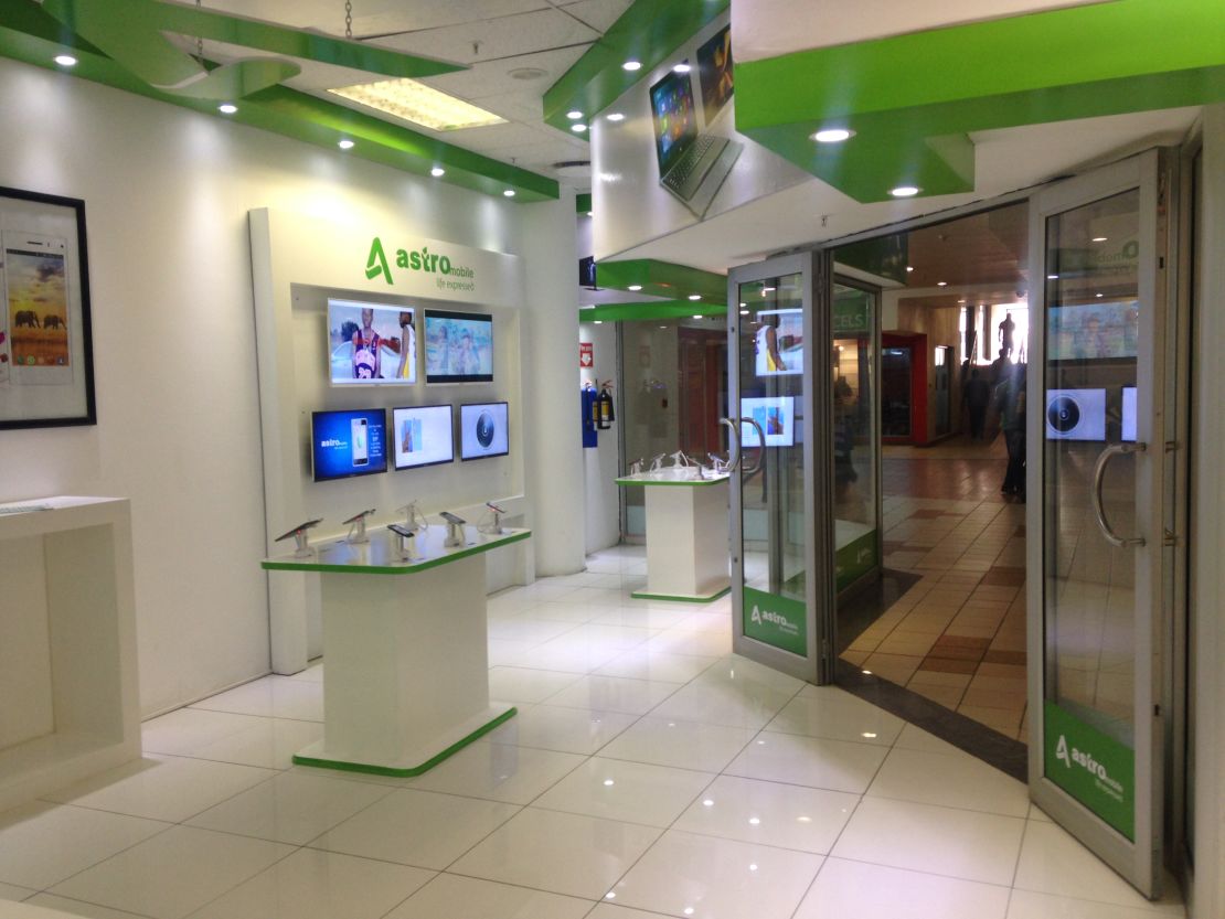 An Astro Mobile retail space