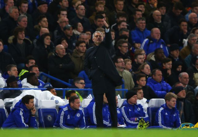 Jose Mourinho cut a frustrated figure as his team crashed to an eighth league defeat.  