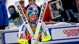 LAKE LOUISE, CANADA - DECEMBER 06: (FRANCE OUT) Lindsey Vonn of the USA takes 1st place during the Audi FIS Alpine Ski World Cup Women's Super G on December 06, 2015 in Lake Louise, Alberta, Canada. (Photo by Alain Grosclaude/Agence Zoom/Getty Images)
