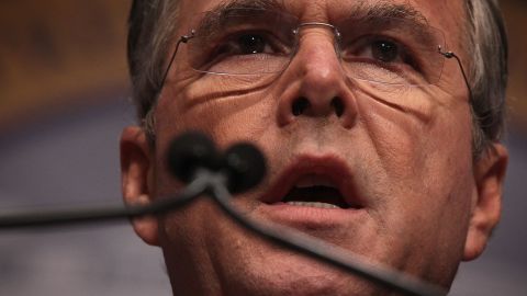 WASHINGTON, DC - DECEMBER 03: Republican presidential candidate and former Florida Gov. Jeb Bush addresses the Republican Jewish Coalition at Ronald Reagan Building and International Trade Center December 3, 2015 in Washington, DC. (Photo by Alex Wong/Getty Images)