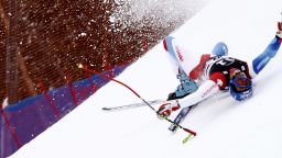 BEAVER CREEK, CO - DECEMBER 06:  (FRANCE OUT)  Cornel Zueger of switzerland crash during the Men's Super G at the 2008 Birds of Prey FIS Skiing World Cup on December 6, 2008 in Beaver Creek, Colorado. (Photo by Agence Zoom/Getty Images)