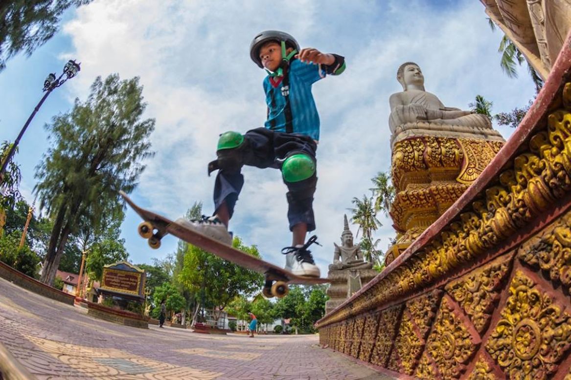 In 2012 Skateistan opened its facility in Phnom Penh, Cambodia. It now works with 150-200 young people each week. "Skateboarding is a resourceful culture," says Gregor. "You're making your world out of just a plank of wood with a couple of wheels on it." <br />