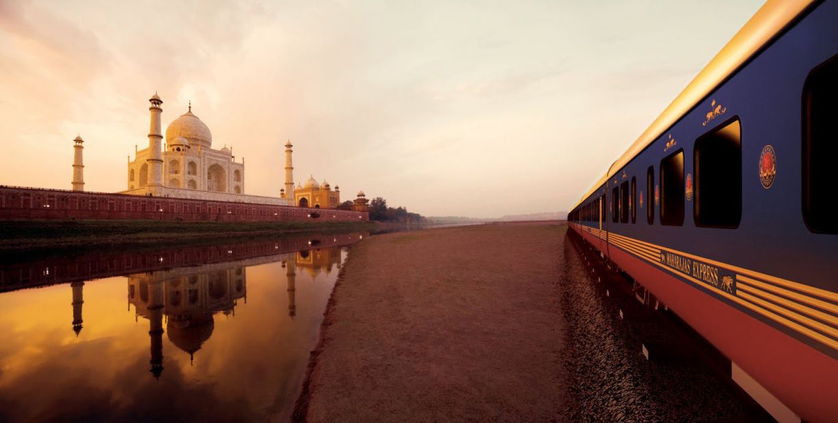 India's Maharajas' Express first hit the tracks in 2010. The week-long Delhi to Mumbai journey takes in plenty of national highlights, including the Taj Mahal, the Ajanta Caves, Jodhpur and the Amber Fort. 