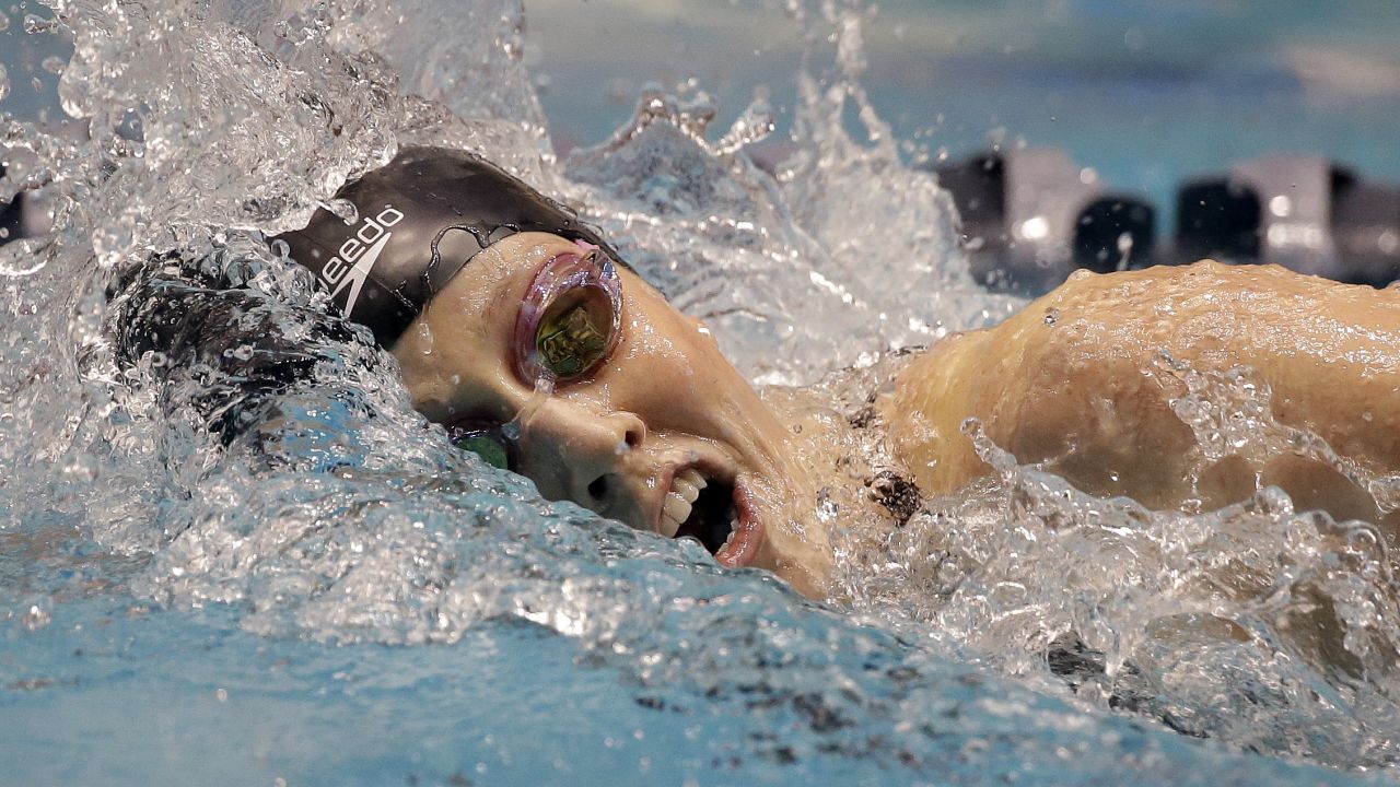 Missy Franklin races the 200-meter freestyle at the U.S. Winter Nationals on Friday, December 4. Franklin finished second in the event but won the 100-meter backstroke and the 200-meter backstroke.
