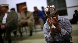 CHINO, CA - DECEMBER 03:  A muslim man prays in the mosque during a prayer vigil at Baitul Hameed Mosque on December 3, 2015 in Chino, California. The San Bernardino community is mourning as police continue to investigate a mass shooting at the Inland Regional Center in San Bernardino that left at least 14 people dead and another 21 injured.  (Photo by Justin Sullivan/Getty Images)