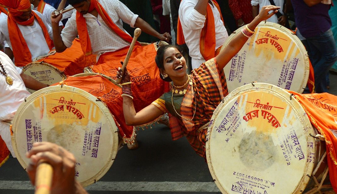 If there's one thing Mumbai knows, it's how to throw great parties. In March, this procession celebrated Gudhi Padva, or the Hindu new year for the people of Maharashtra state. 