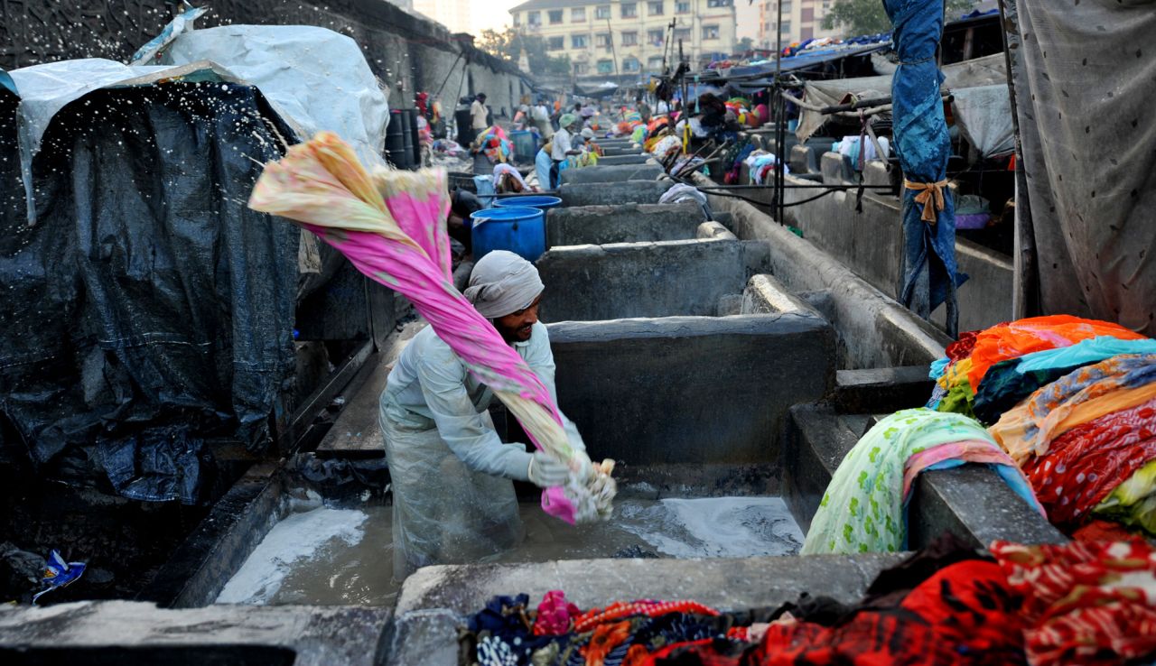 At Dhobi Ghat, washing is powered by sweat and sinew.