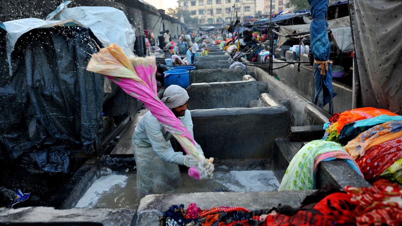 At Dhobi Ghat, washing is powered by sweat and sinew.