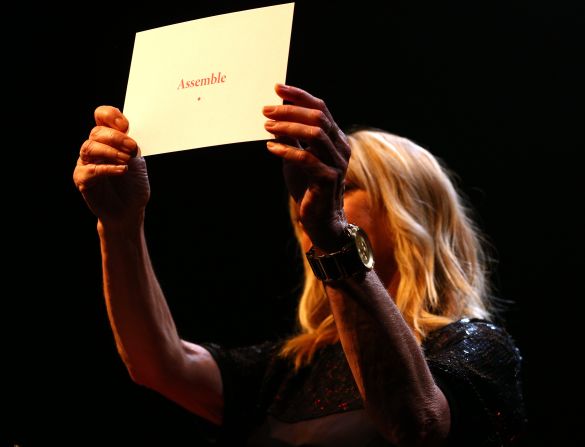 The award was presented to the 18-strong collective by Kim Gordon of U.S. band Sonic Youth. The group are being labeled the first "non-artists" to win the esteemed art prize.