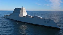 151207-N-ZZ999-435
ATLANTIC OCEAN (Dec. 7, 2015)  The future USS Zumwalt (DDG 1000) is underway for the first time conducting at-sea tests and trials in the Atlantic Ocean Dec. 7, 2015. The multimission ship will provide independent forward presence and deterrence, support special operations forces, and operate as an integral part of joint and combined expeditionary forces.  (U.S. Navy photo courtesy of General Dynamics Bath Iron Works/Released)