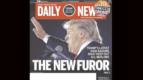 Phildelphia Enquirer Trump cover