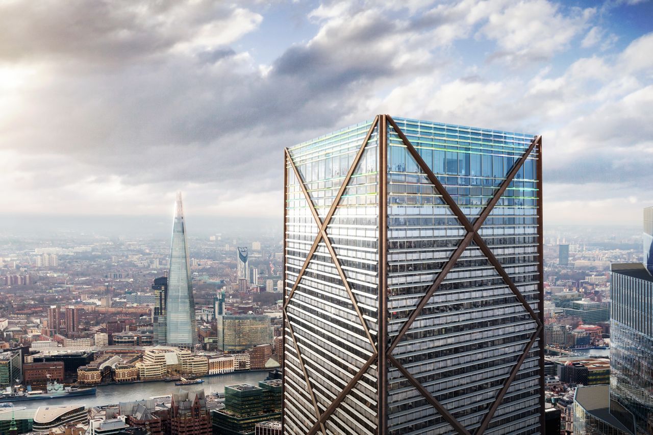 1 Undershaft will sit across the river from London's existing tallest building, The Shard, which sits 309 meters (1,013 feet) above London at its highest point. 