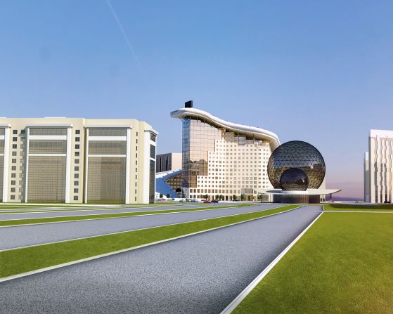 The building itself contains space for 421 two-bedroom apartments. <br />