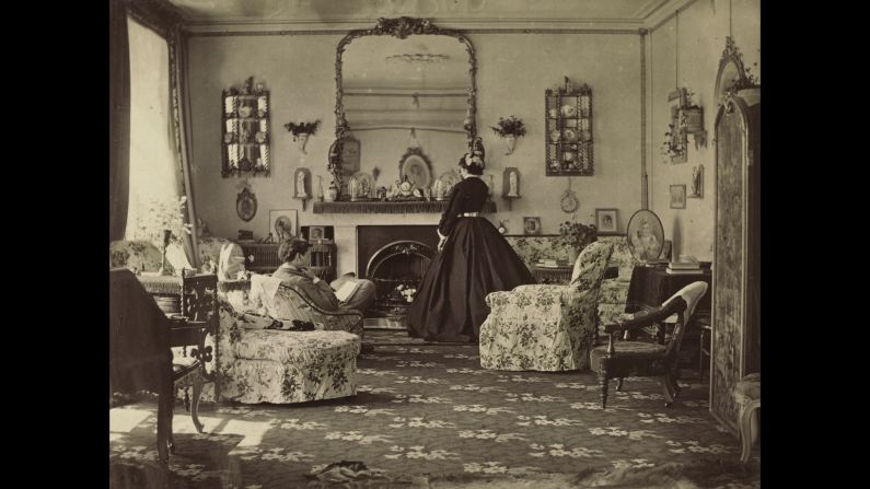 Lady Frances Jocelyn (1820-1880) took this photo, entitled "Interieur," in 1865.