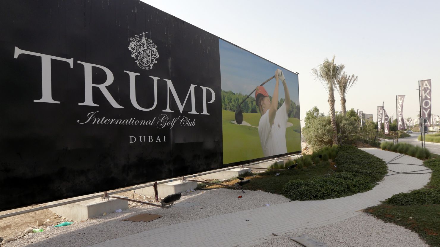 The Trump Organization is building the Trump International Golf Club Dubai in the United Arab Emirates. 