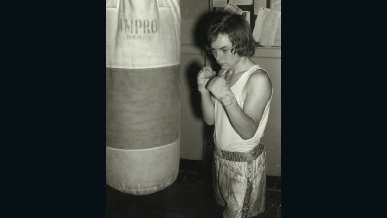 Kellie Maloney -- then Frank -- boxing as a teenager in 1960s.