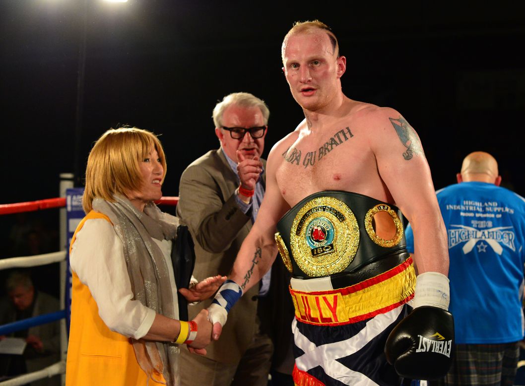 Maloney says her managing style has softened since transitioning and she's more likely to speak to the wives and girlfriends of her clients about their emotional state.<br />Here, she celebrates with Gary Cornish after he beat Zoltan Csala during an IBO intercontinental heavyweight fight in Scotland in May 2015.  