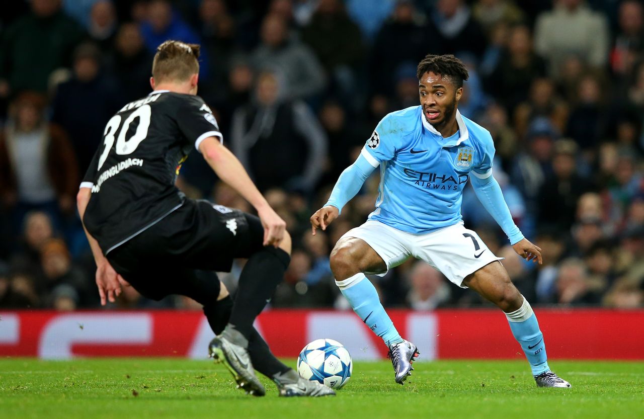 City's options in attack include Raheem Sterling, who joined from Liverpool in July.