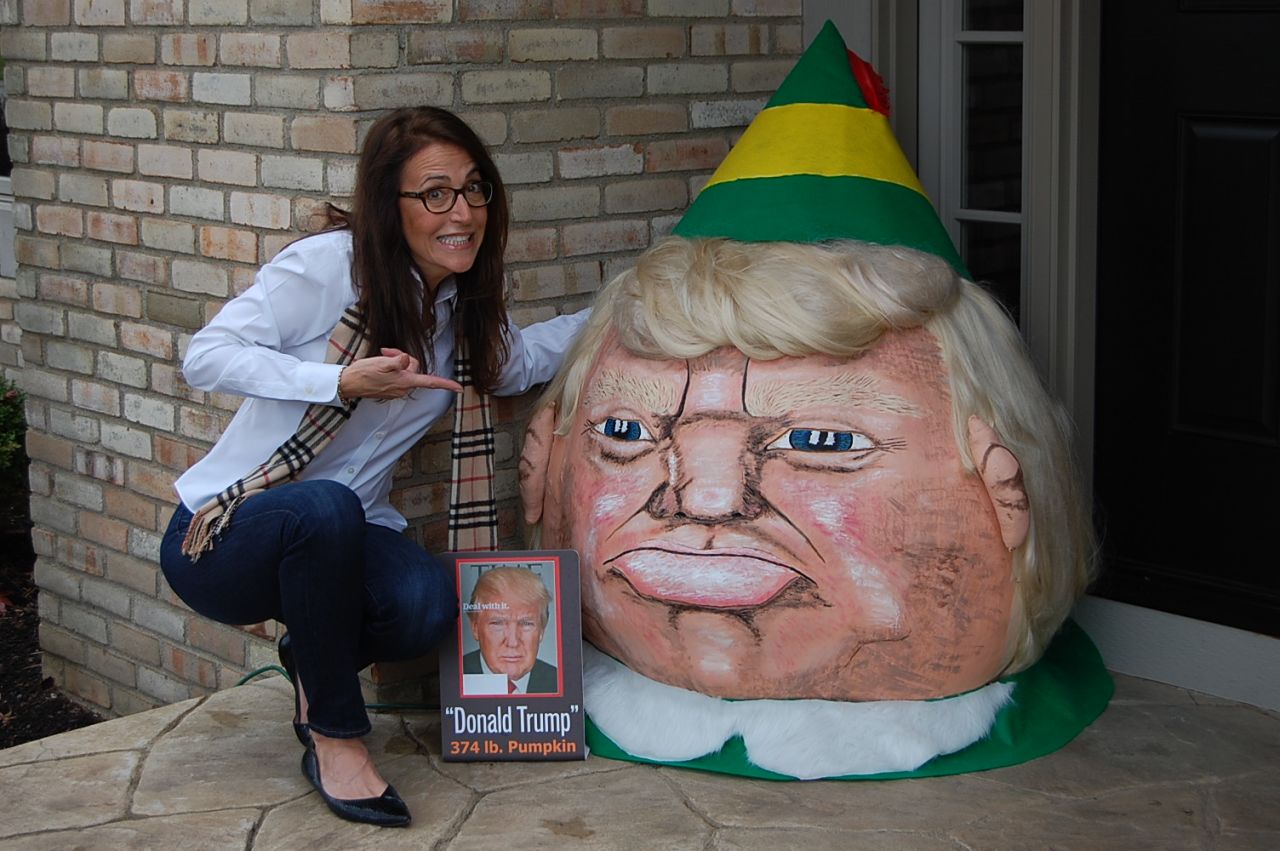 Donald <a href="http://www.cnn.com/2015/10/27/living/painted-celebrity-pumpkins-trump-irpt/">Trumpkin</a>, a 374-pound pumpkin, became the Trumpkin Elf this December. He is modeled after Buddy in the Will Ferrell movie "Elf."