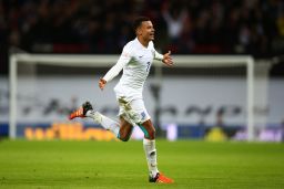 Alli scored his first goal for England in last month's 2-0 win against France
