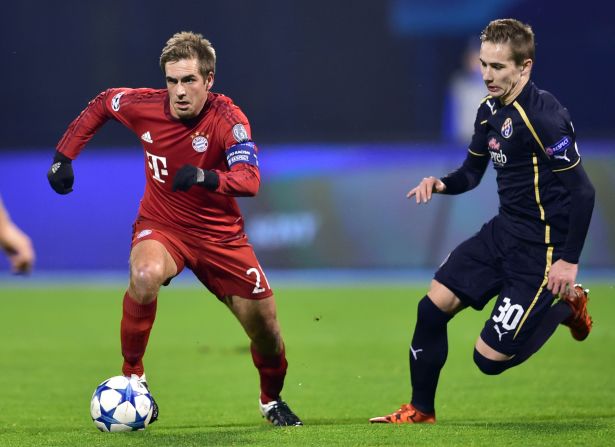 Bayern Munich finished top of Group F after a 2-0 win at Dinamo Zagreb.