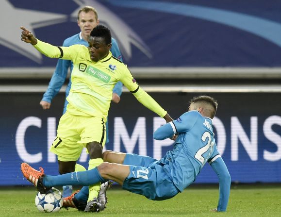 Gent overcame Zenit St Petersburg 2-1 in Belgium to book its place in the next round of the competition for the first time in its history. 