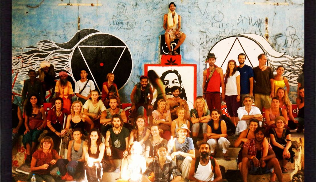 A group of travelers and artists visited the Beatles Ashram in 2012 and created colorful murals around the site.