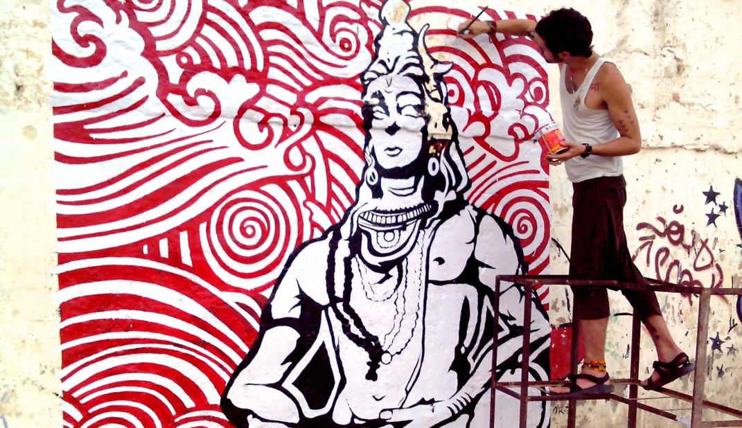 Artist Pan Trinity Das visited Rishikesh and The Beatles Ashram in 2012. He decided to bring beauty back to the ashram with the help of a group of travelers and artists.