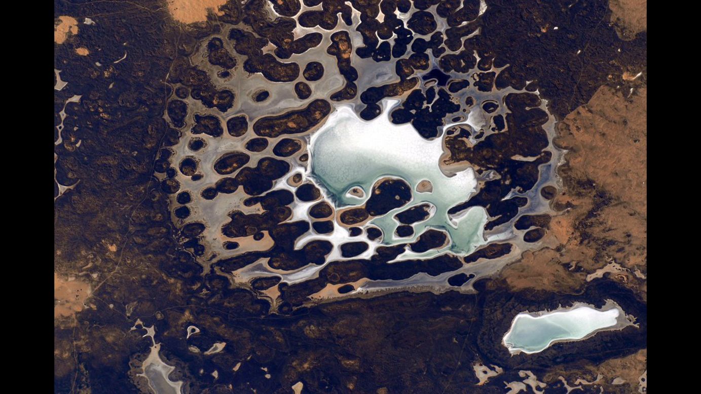 April 27: "Sometimes #Earth looks like another planet from @ISS."